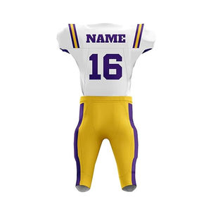 Uniforme de Fútbol Americano Personalizable de Alta Calidad OEM con Bandera Estadounidense para las Temporadas de Verano y Otoño, Conjuntos Teñidos en Prenda - Product Image 3