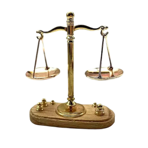 Báscula de Latón Vintage, Balanza de la Justicia, Báscula de Apotecario, Decoración Náutica para el Hogar, Báscula de Latón de Apotecario - Product Image 5