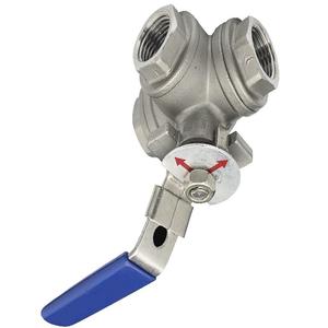 Fornecimento direto <span class=keywords><strong>2</strong></span>-Inch Silver Coated Aço Carbono 3-Way Ball Valve Manual Elétrico Dinâmico Estrutural Classe 250 # OEM Ácido - Product Image 3