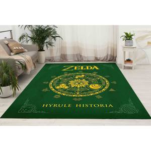 Alfombra Zelda: Decoración Verde para Sala de Juegos, Alfombra Antideslizante para Gamers, Alfombra de Chenilla - Product Image 2