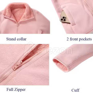 แจ็กเก็ตขนแกะสำหรับผู้หญิงเสื้อแจ็กเก็ตขนแกะแฟชั่นออกแบบโลโก้ได้ตามต้องการ - Product Image 5