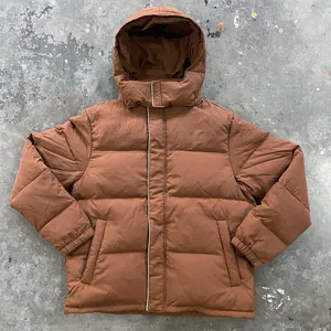 최고의 품질 프로모션 패션 겨울 코트 남성 플러스 사이즈 사용자 정의 버블 퍼 다운 재킷 후드 난방 재킷