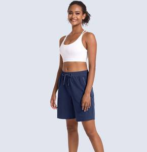 Women Summer Shorts Best Selling New Arrival Wholesale Price New Design Running Jogging Breathable <b>Elastic</b> <b>Waist</b> Pocket Quick - Product Image 5