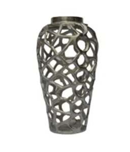 Maceta de aluminio moderna con acabado plateado pulido y martillado personalizado hecho a mano para ocasiones de cumpleaños o Bautismo - Product Image 5