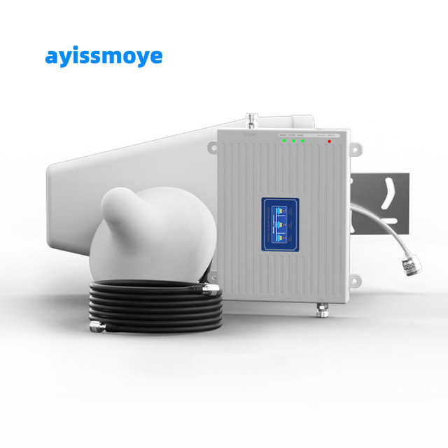 AYS 2G/3G/4G Tri-Band Signal Booster 900/1800/2100MHz for Home & Office Use with 100-500sqm Coverage OEM/ODM