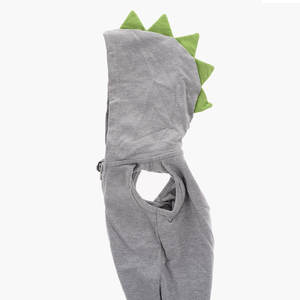 ชุดรอมเปอร์พิมพ์ลายทั้งตัวและมีฮู้ดพิมพ์โลโก้มีฮู้ดซิปปิดด้านหน้าแขนกุดหลากสี - Product Image 3