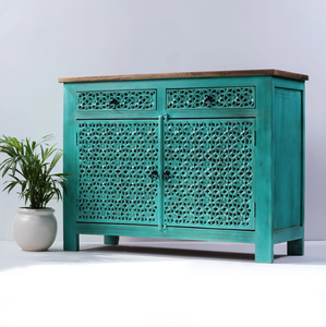 Green <b>Sideboard</b> with Drawers - Product Image 2
