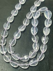 Quartz de glace naturel facettes poire gouttes perles 16 pouces brin taille 6x8-9x13mm perceuse droite fabrication de bijoux en vrac en gros - Product Image 2