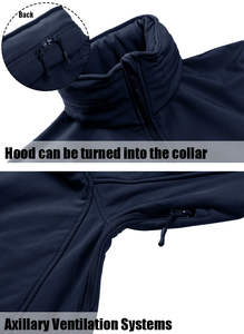 แจ็คเก็ตโพลีเอสเตอร์กันน้ำสำหรับผู้ชาย,เสื้อแจ็คเก็ตโพลีเอสเตอร์กันน้ำน้ำหนักเบา - Product Image 4