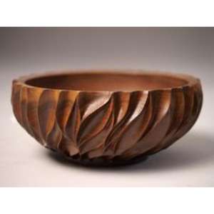Handcarved Natural Wooden Serving Bowls for Presenting <b>Fresh</b> <b>Fruits</b> Nuts Salads and <b>Other</b> Delicious Recipes - Product Image 2