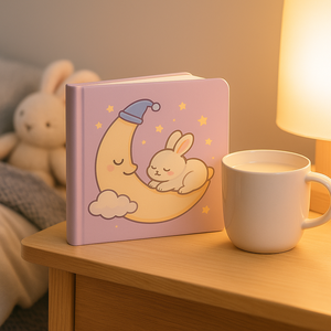 LABON 귀여운 토끼 문 PU 노트북 만화 스퀘어 저널 어린이 소녀 맞춤형 하드 커버 취침 일기 OEM ODM - Product Image 6