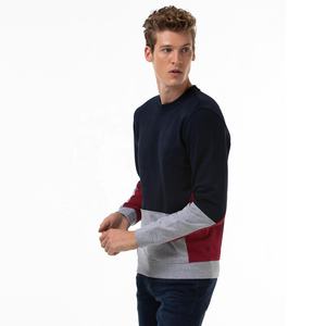 Sudaderas con logotipo bordado personalizado para hombre, suéter liso de 100% algodón con cuello redondo, sudaderas de gran tamaño - Product Image 3