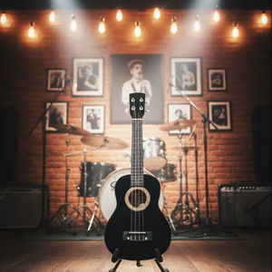 Ukulélé soprano Solobeat Premium avec 4 cordes en acajou massif, cordes en nylon pour un son riche et vibrant et un design pratique pour les voyages - Product Image 1