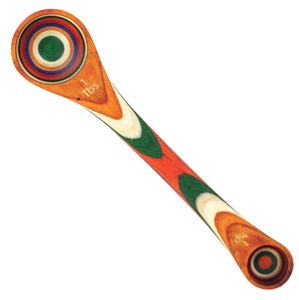 Cuillère à salade en bois d'acacia Cuillère à salade en bois d'acacia personnalisée avec poignée imprimée émaillée et perlée de créateur - Product Image 4