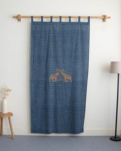 Handmade Indian Cotton Striped Printed <b>Curtains</b> Hand-Block Printed Custom Size <b>for</b> Bedroom Window Home Decor - Product Image 4