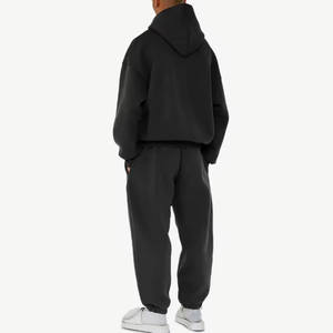 Sweat à capuche survêtement noir lourd Design solide Activewear avec pull à manches longues Hoodies Meilleurs survêtements Streetwear - Product Image 2