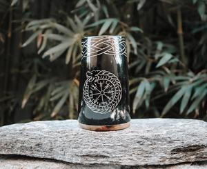 แก้วเขาสัตว์แท้ ทำมือ ทนทาน สีธรรมชาติ สไตล์นอร์สสมัยใหม่ ขัดเงา ขนาดสั่งทำได้ รูปทรงสัตว์ เป็นมิตรกับสิ่งแวดล้อม เหมาะสำหรับเป็นของขวัญ - Product Image 1