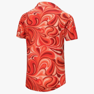 เสื้อเชิ้ตฮาวายแขนสั้นของผู้ชายเสื้อเชิ้ตพิมพ์ลายอโลฮาลำลองมีกระดุมพิมพ์ลายสำหรับฤดูร้อนชายหาดวันหยุด - Product Image 4