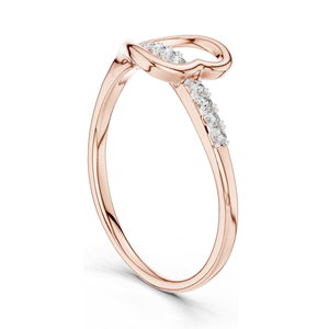 Anillo de Diamante Cultivado en Laboratorio para Mujer, 0.082 CT, Claridad VVS-VS EF, Oro de 18K, 14K, 10K y Plata 925, Rosa, Amarillo, Blanco - Product Image 5