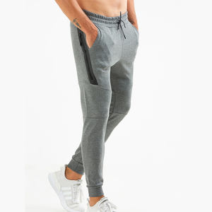 Pantalon de survêtement en molleton français ajusté sur mesure pour homme, pantalon de survêtement d'hiver pour la course à pied, taille élastique - Product Image 3