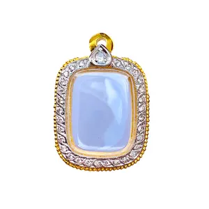 Gold Case Inlaid With Diamonds Pran style No.01 Premium Quality From Thailand Micron Gold Frame Diamond Inlaid Work