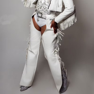 Chaps de cuero de alta calidad para mujer Venta al por mayor Último estilo Precio razonable Chaps de cuero de mujer para venta en línea - Product Image 1