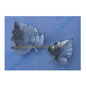 Plateau de service en métal en forme de feuille en aluminium plateau de fruits secs pour hôtel restaurant à un prix abordable - Product Image 6