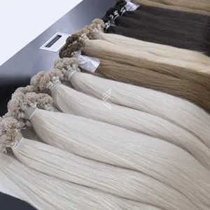 Light Colors Dyed Vietnamese Raw Flat Tip Hair Made Of 100% Raw Hair Double Drawn Europe Market