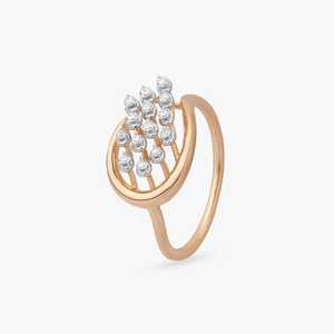 Luxury 18K Solid Gold Radiant <b>Petal</b> Diamond Ring For Women Elegant Anniversary Engagement Jewelry Wholesale Supplier - Product Image 3