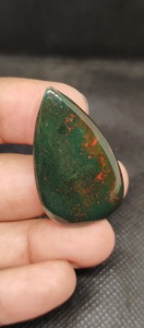 Alta demanda UDGEMS Natural Blood Jasper Cabochon Gemstone (verde rojo) para colgante/Collar Fabricación de joyas Curación Buen precio - Product Image 5
