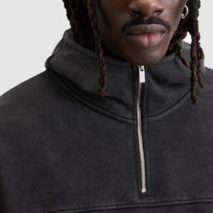 100% coton unisexe sweats à capuche de haute qualité meilleure vente quart fermeture éclair sweats à capuche chaud hiver vêtements hommes sweats à capuche - Product Image 3