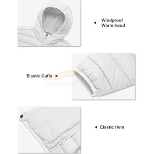 Abrigo acolchado con capucha para hombre, chaqueta ligera, repelente al agua y cortavientos para nieve, senderismo, viajes, marca OEM - Product Image 6