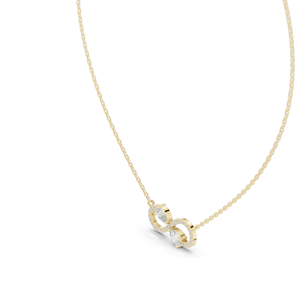 Collier infini en diamant créé en laboratoire 0,708 CT, clarté VVS-VS EF, or 18 carats, 14 carats rose, jaune, blanc, bijoux fins éthiques - Product Image 6