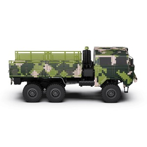 Camion militaire RC Rlaarlo 1/10 RTR 6X6 à moteur brossé, boîte de vitesses 2 vitesses HongYan HY6, autonomie 35 min, portée 100 m, 6 roues motrices, véhicule tout-terrain - Product Image 2