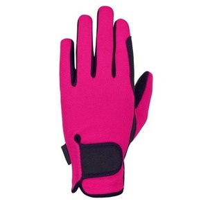 ถุงมือขี่ม้าผู้หญิงหนังสังเคราะห์ระบายอากาศสีม่วง - Product Image 6