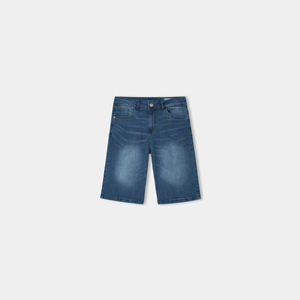 Retro Wash Black Loose Mid <b>Waist</b> <b>Men's</b> Summer Streetwear Print <b>Jeans</b> Shorts Light Wash Denim Plus Size Shorts - Product Image 1