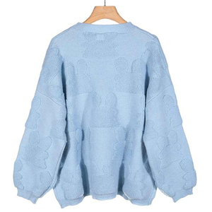 เสื้อสเวตเตอร์ถักแขนยาวสำหรับผู้ชายเสื้อสเวตเตอร์ผ้าแจ็คการ์ดกันยับสำหรับฤดูหนาวออกแบบได้ตามต้องการ - Product Image 5