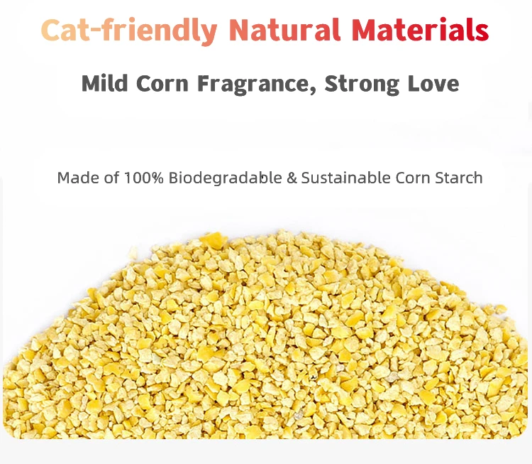100% Natural Non-toxic Odor Control Crushed Millet Cat Litter  