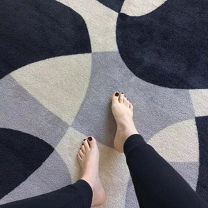 Alfombra de lana con mechones a mano suave con patrón abstracto marrón irregular para alfombra de área de alta calidad para sala de estar, dormitorio, salón - Product Image 6