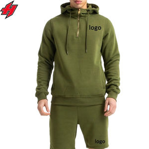 Sweat à capuche unisexe personnalisé avec fermeture éclair, en polaire, séchage rapide, polyester/coton, respirant, pour l'entraînement, bas de tenue pour l'automne - Product Image 4