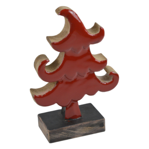 Ornement en bois complet avec motif de Père Noël coloré et symbole de la main, meilleur design de Père Noël pour la décoration de la table - Product Image 6