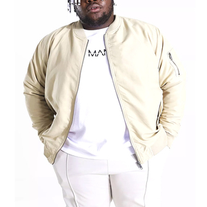 Wholesale Stylish Winter Oversize <b>Men's</b> <b>Jacket</b> Coat Plus Size Bomber Fur Custom Logo Solid Colors Made Polyester <b>Leather</b> - Product Image 1