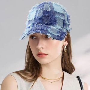 Gorra de béisbol vintage lavada y desgastada, ajustable, de corona baja, estilo Dad Hat de mezclilla desgastada, para venta al por mayor - Product Image 1