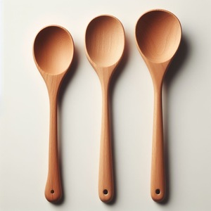 Cuchara de té y café de madera de acacia larga con logotipo personalizable para fiesta mide azúcar y té - Product Image 3