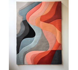 Alfombra contemporánea de lana Premium con mechones a mano, diseño geométrico Rectangular moderno, pila alta para el hogar, oficina, sala de estar - Product Image 4