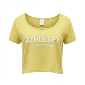 T-shirt en coton à manches courtes pour femmes, coupe ample, col rond, décontracté, pour un port quotidien confortable et un style décontracté. - Product Image 1