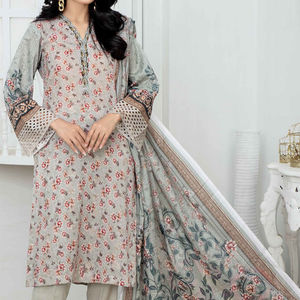 Robe de pelouse imprimée numérique pakistanaise décontractée de haute qualité Robe Maxi traditionnelle pakistanaise Salwar Kameez pour femmes - Product Image 5