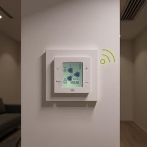 Pantalla de Control Inalámbrica Mitsubishi VMC PZ-SVL08DCT-E para Sistemas HVAC de Recuperación de Calor por Conductos - Product Image 3