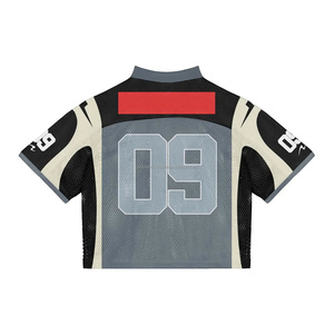 Camiseta de fútbol de sublimación impresa personalizada, Camiseta de algodón 100% transpirable con ajuste holgado y camiseta de fútbol de moda impresa - Product Image 4