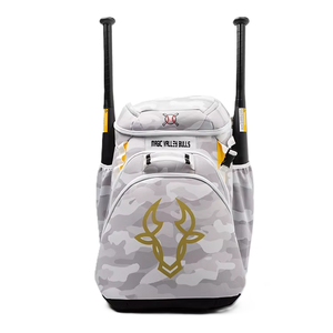 Large Capacity <b>Baseball</b> Gear Bag <b>Bat</b> Holder Helmet Space Ventilated Shoe Pocket Embroidered Logo Sublimated Print Oxford - Product Image 1